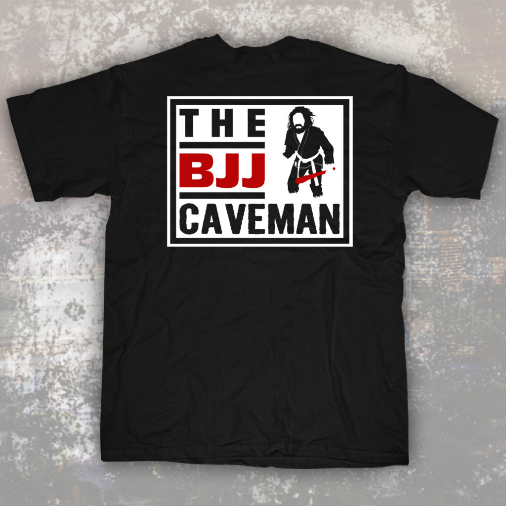 UNISEX TEE - BJJ CAVEMAN back